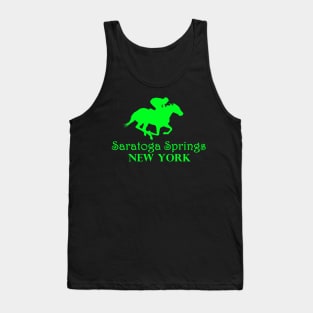 Saratoga Springs New York Horse Racing Tank Top